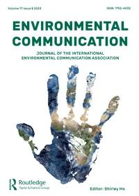 ENVIRONMENTAL COMMUNICATION-A JOURNAL OF NATURE AND CULTURE