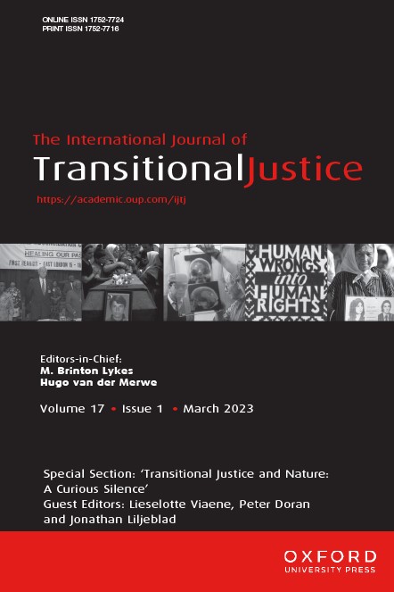 INTERNATIONAL JOURNAL OF TRANSITIONAL JUSTICE