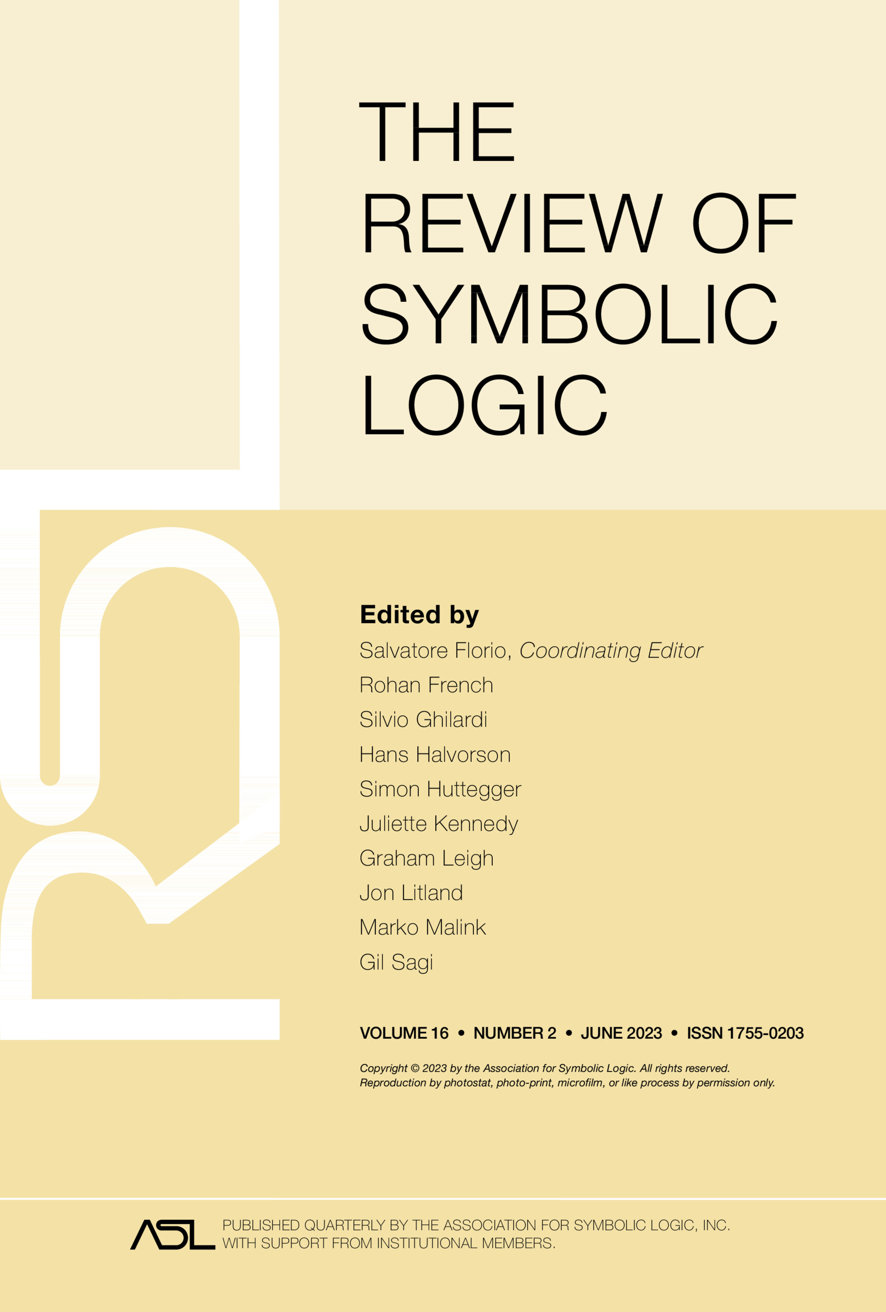 REVIEW OF SYMBOLIC LOGIC