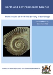 EARTH AND ENVIRONMENTAL SCIENCE TRANSACTIONS OF THE ROYAL SOCIETY OF EDINBURGH