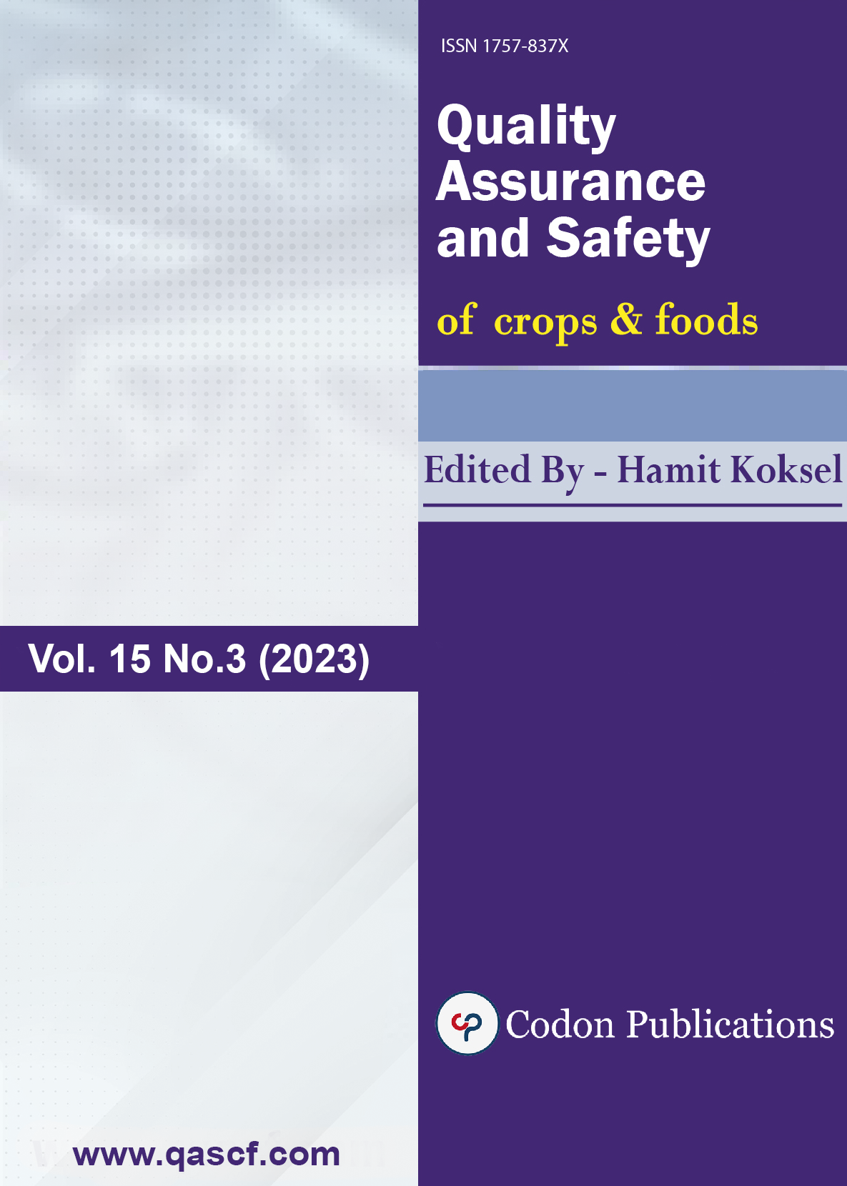 QUALITY ASSURANCE AND SAFETY OF CROPS & FOODS
