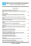 QUANTITATIVE ECONOMICS