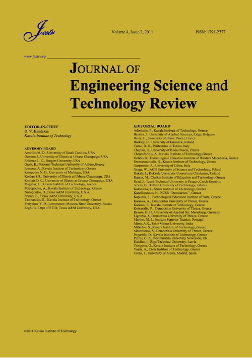 Journal of Engineering Science and Technology Review