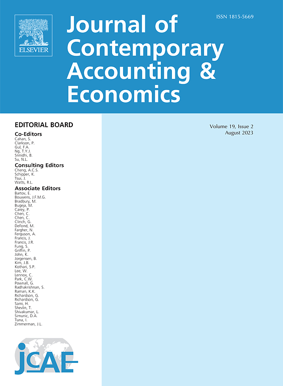 JOURNAL OF CONTEMPORARY ACCOUNTING & ECONOMICS