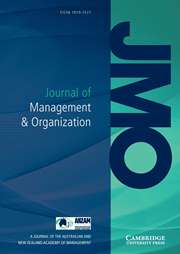 JOURNAL OF MANAGEMENT & ORGANIZATION