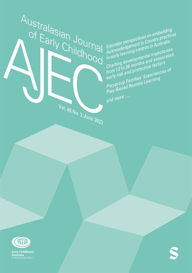 AUSTRALASIAN JOURNAL OF EARLY CHILDHOOD