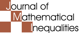 JOURNAL OF MATHEMATICAL INEQUALITIES