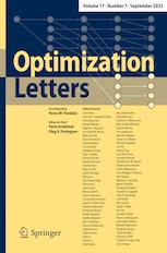 OPTIMIZATION LETTERS