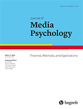 JOURNAL OF MEDIA PSYCHOLOGY-THEORIES METHODS AND APPLICATIONS