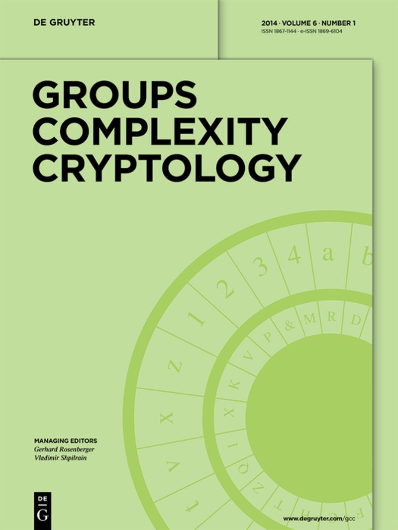 Groups, Complexity, Cryptology