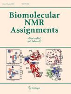 BIOMOLECULAR NMR ASSIGNMENTS