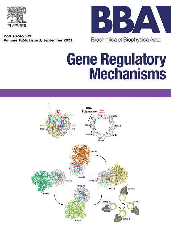 BIOCHIMICA ET BIOPHYSICA ACTA-GENE REGULATORY MECHANISMS