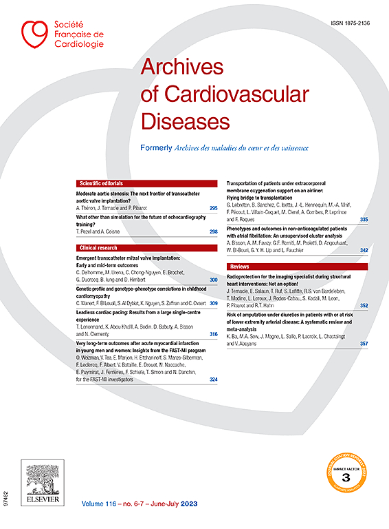 ARCHIVES OF CARDIOVASCULAR DISEASES