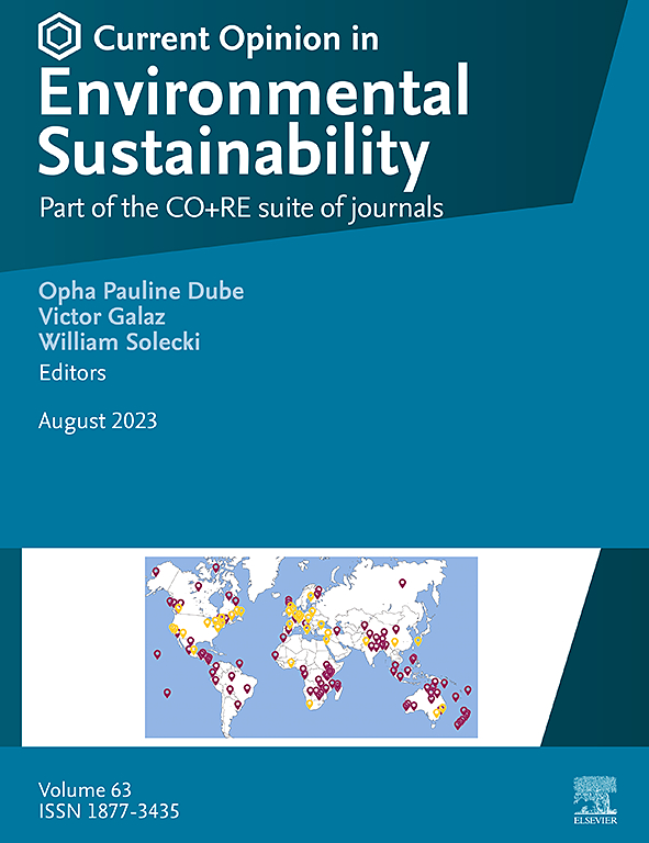 CURRENT OPINION IN ENVIRONMENTAL SUSTAINABILITY