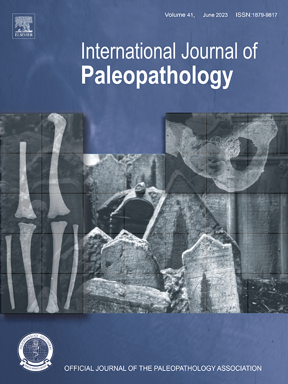 INTERNATIONAL JOURNAL OF PALEOPATHOLOGY