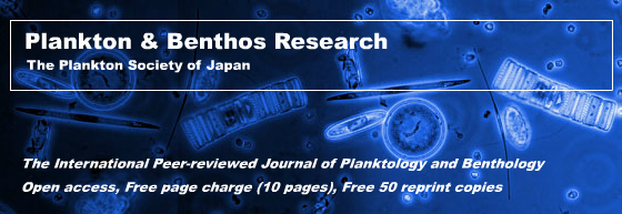 PLANKTON & BENTHOS RESEARCH