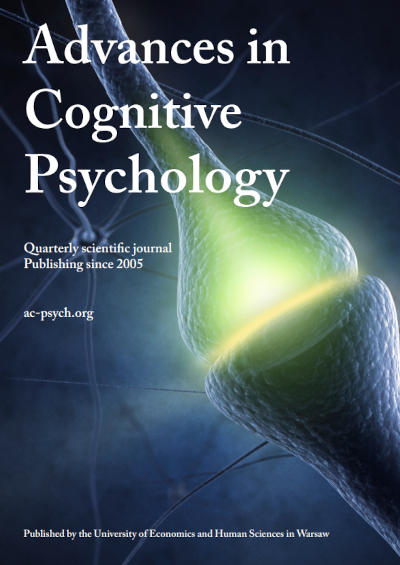 ADVANCES IN COGNITIVE PSYCHOLOGY