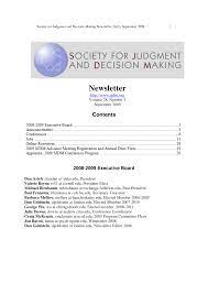 JUDGMENT AND DECISION MAKING