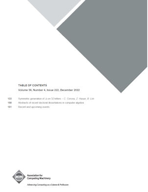 ACM Communications in Computer Algebra