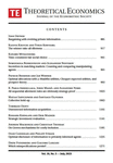 THEORETICAL ECONOMICS