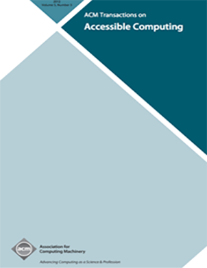 ACM Transactions on Accessible Computing