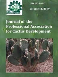 JOURNAL OF THE PROFESSIONAL ASSOCIATION FOR CACTUS DEVELOPMENT