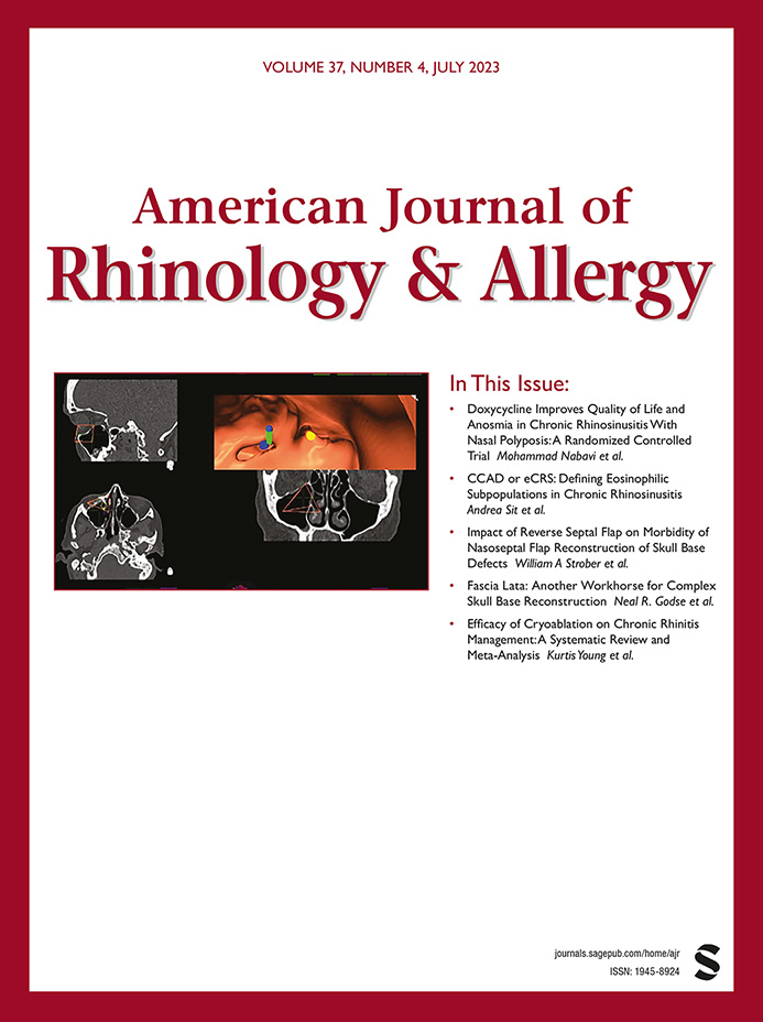 AMERICAN JOURNAL OF RHINOLOGY & ALLERGY