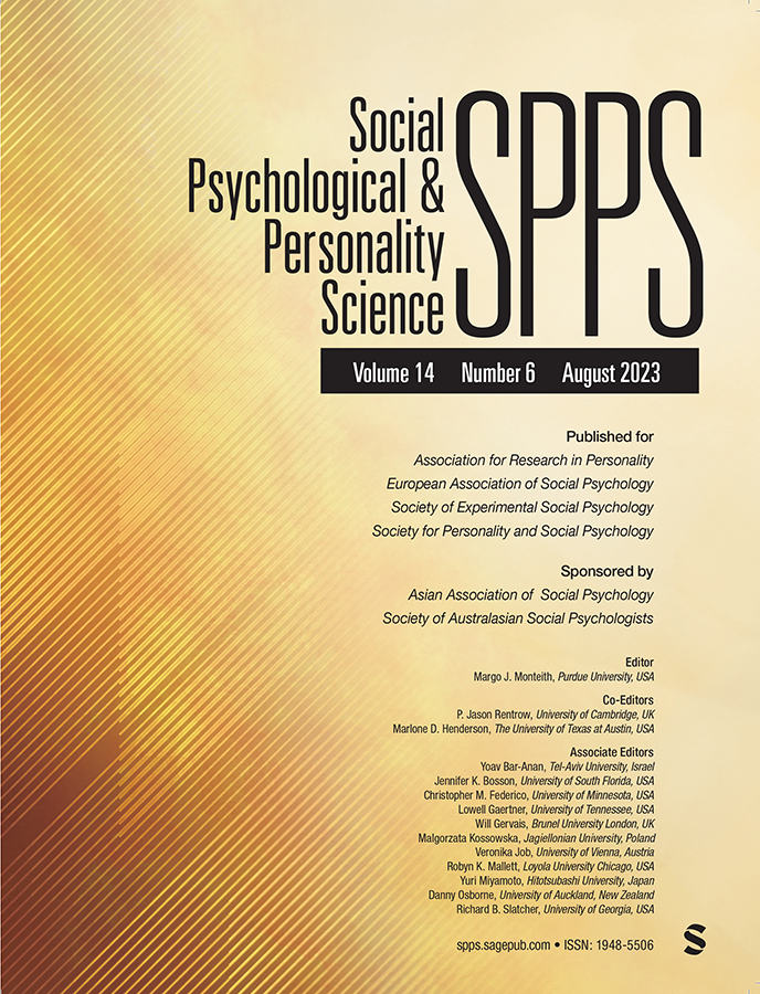 SOCIAL PSYCHOLOGICAL AND PERSONALITY SCIENCE