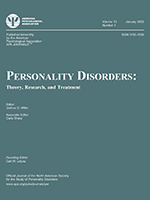 PERSONALITY DISORDERS-THEORY RESEARCH AND TREATMENT