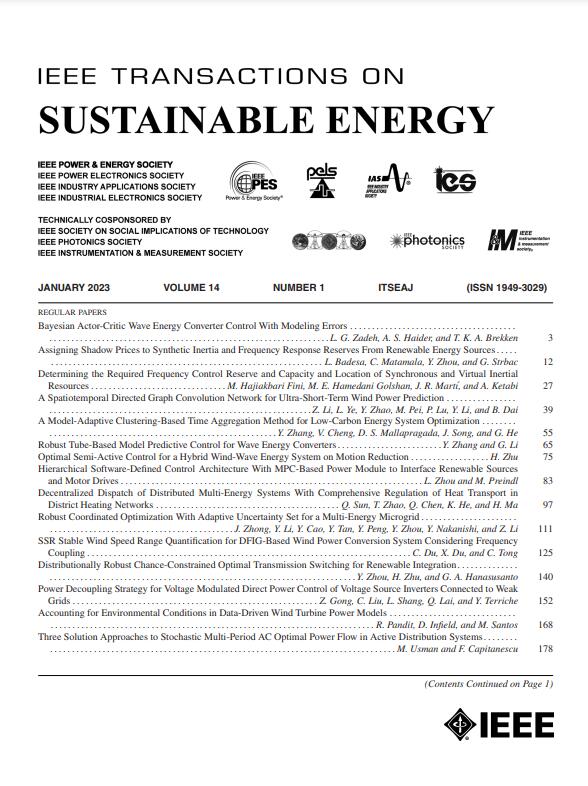 IEEE Transactions on Sustainable Energy