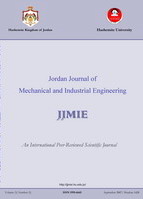 Jordan Journal of Mechanical and Industrial Engineering