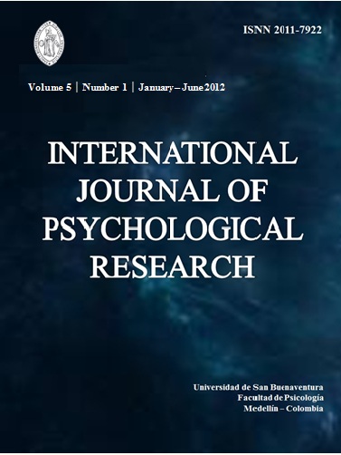 INTERNATIONAL JOURNAL OF PSYCHOLOGICAL RESEARCH