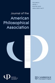 JOURNAL OF THE AMERICAN PHILOSOPHICAL ASSOCIATION