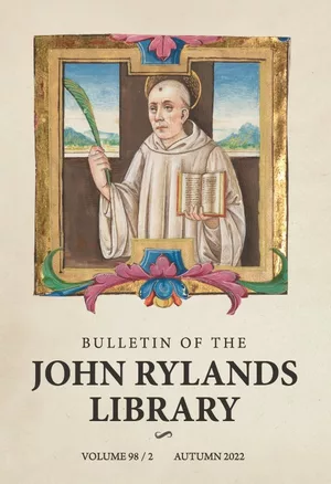 BULLETIN OF THE JOHN RYLANDS LIBRARY