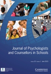 JOURNAL OF PSYCHOLOGISTS AND COUNSELLORS IN SCHOOLS
