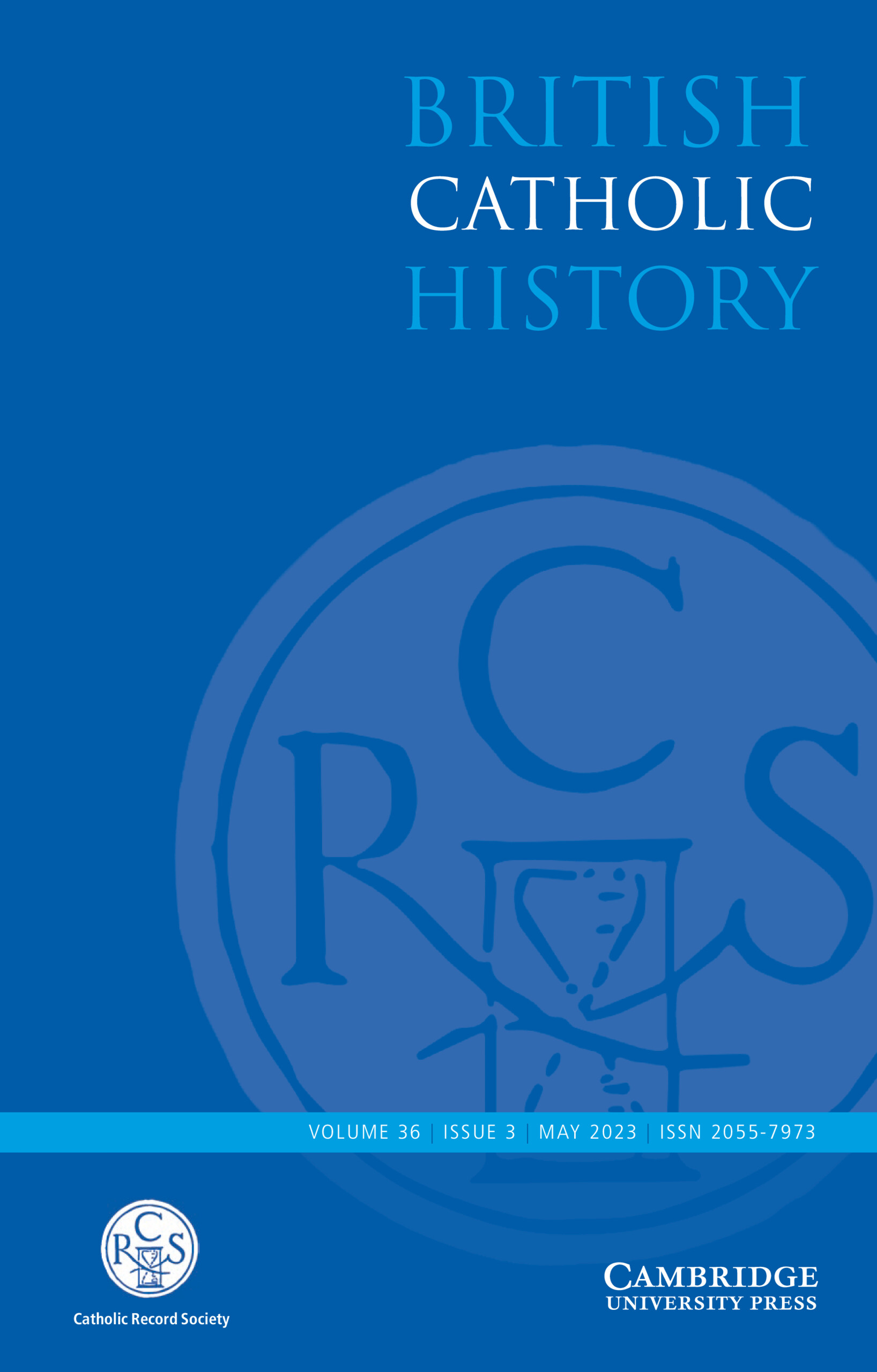 BRITISH CATHOLIC HISTORY