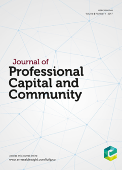 JOURNAL OF PROFESSIONAL CAPITAL AND COMMUNITY