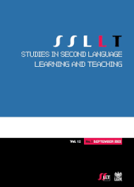 STUDIES IN SECOND LANGUAGE LEARNING AND TEACHING