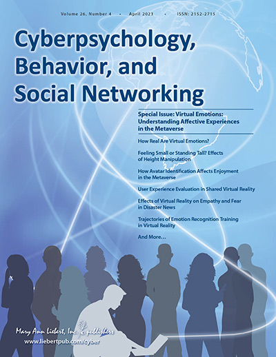 CYBERPSYCHOLOGY BEHAVIOR AND SOCIAL NETWORKING