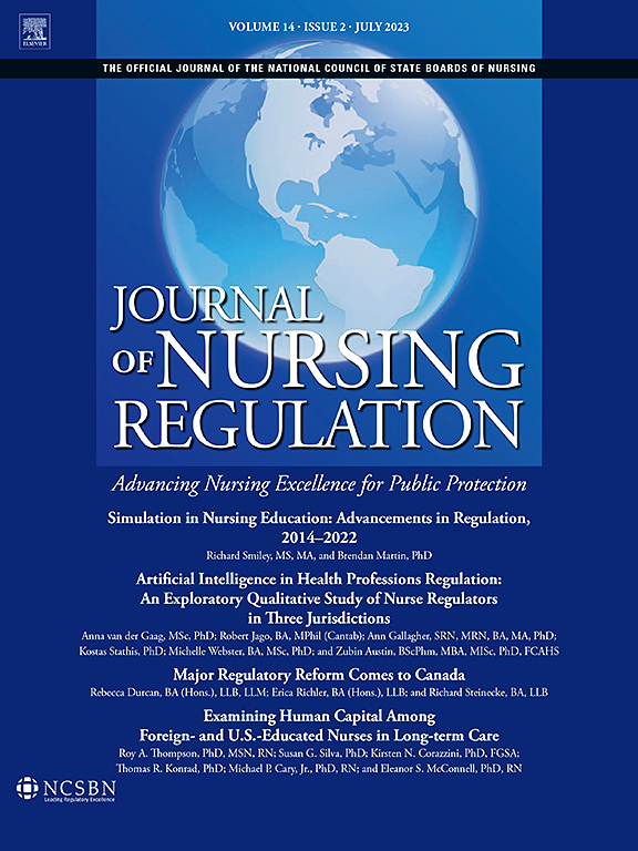 JOURNAL OF NURSING REGULATION