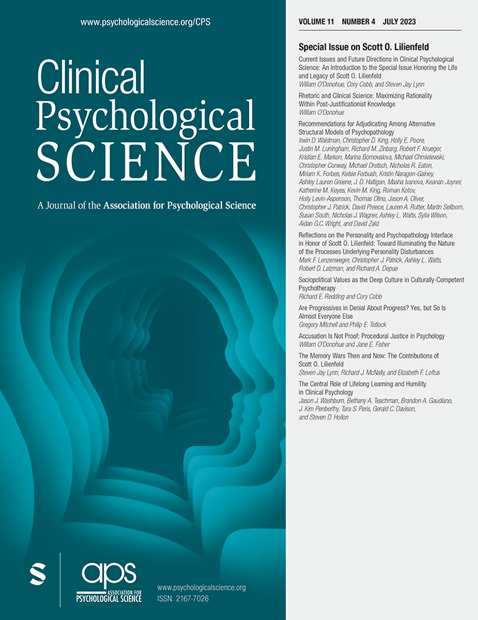 CLINICAL PSYCHOLOGICAL SCIENCE