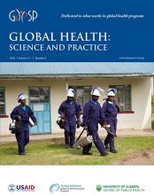 GLOBAL HEALTH-SCIENCE AND PRACTICE
