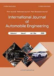 International Journal of Automotive Engineering