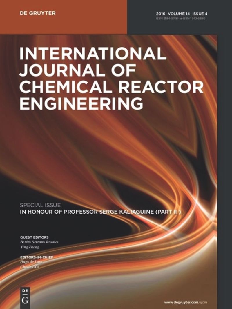INTERNATIONAL JOURNAL OF CHEMICAL REACTOR ENGINEERING