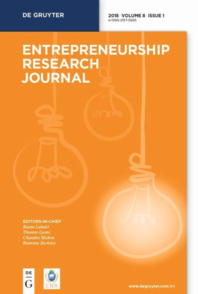 ENTREPRENEURSHIP RESEARCH JOURNAL