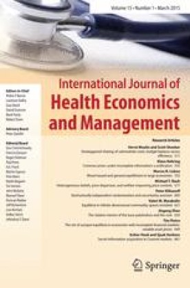 INTERNATIONAL JOURNAL OF HEALTH  ECONOMICS AND MANAGEMENT