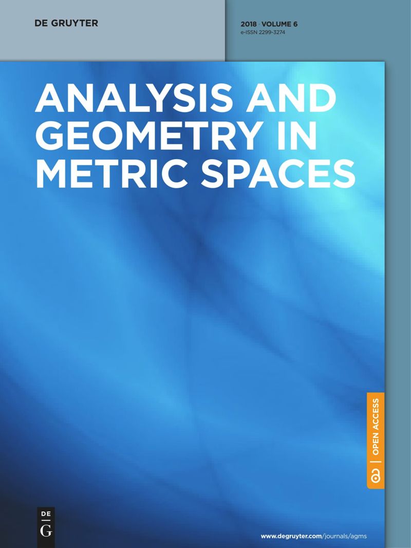 ANALYSIS AND GEOMETRY IN METRIC SPACES