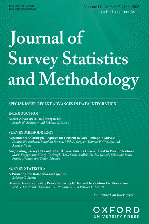 JOURNAL OF SURVEY STATISTICS AND METHODOLOGY