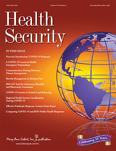 HEALTH SECURITY