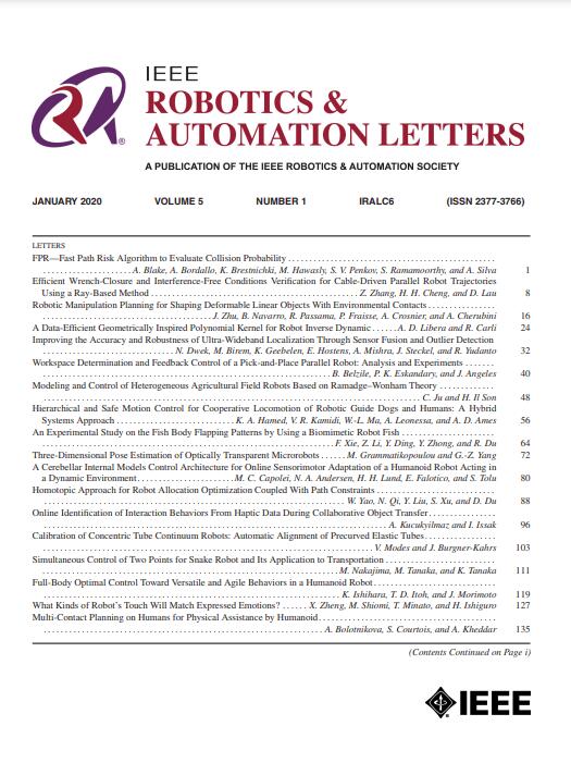 IEEE ROBOTICS AND AUTOMATION LETTERS